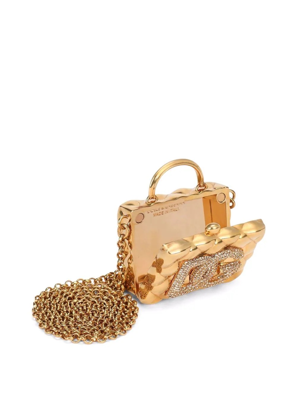 crystal-embellished logo mini bag - 3