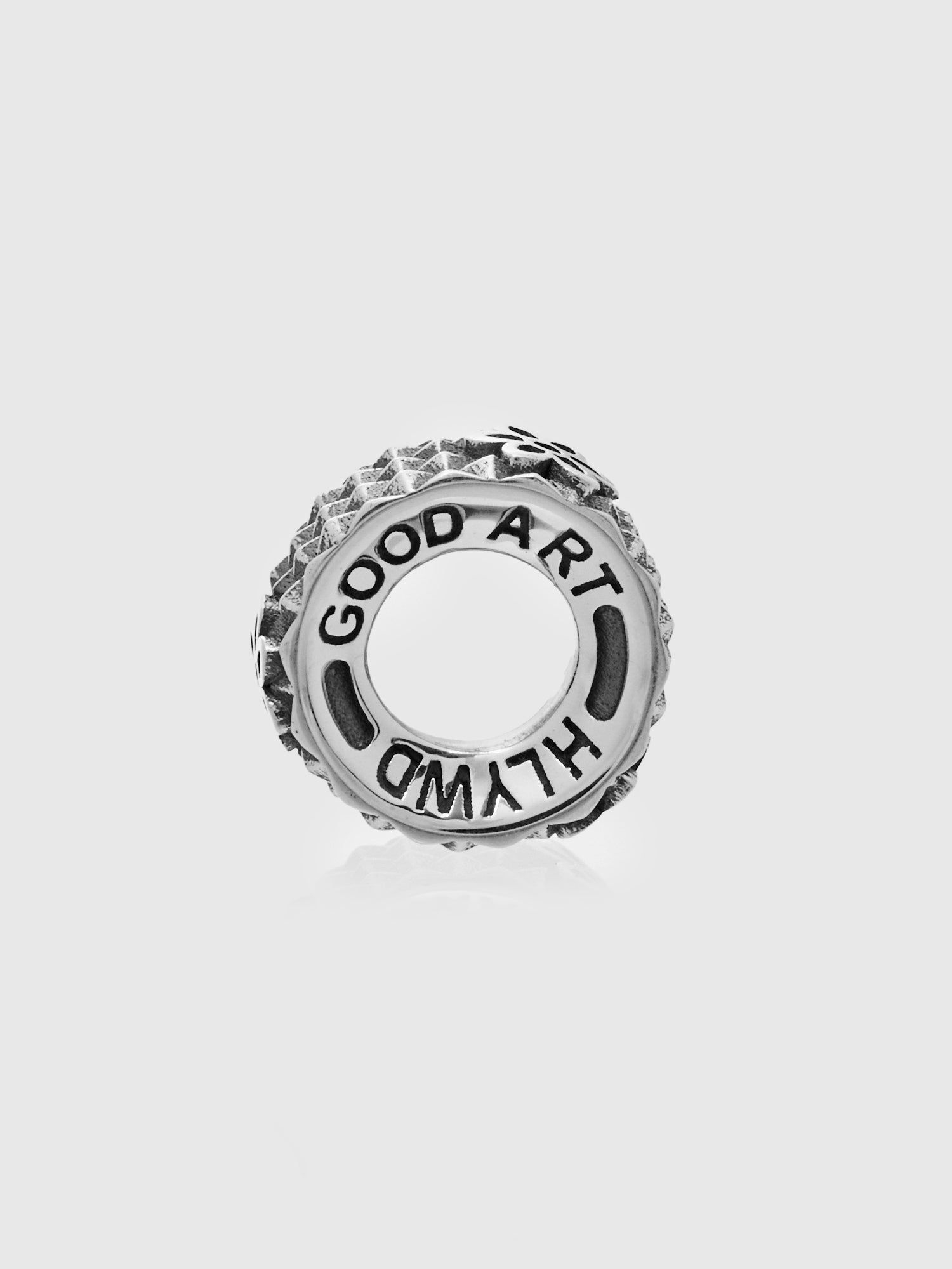 Cutout Rosette Rondel in Sterling Silver - 3