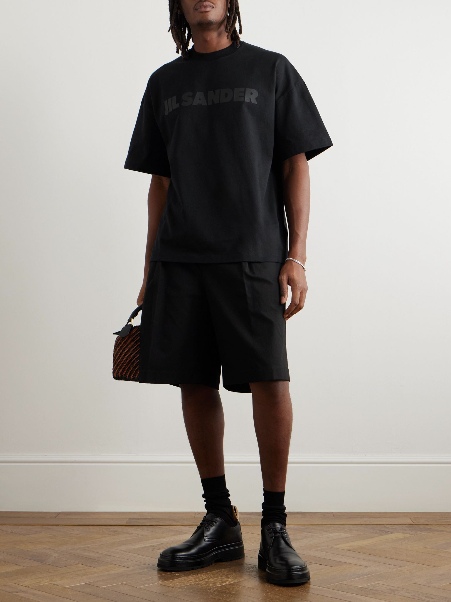 Logo-Print Cotton-Jersey T-Shirt Black - 2