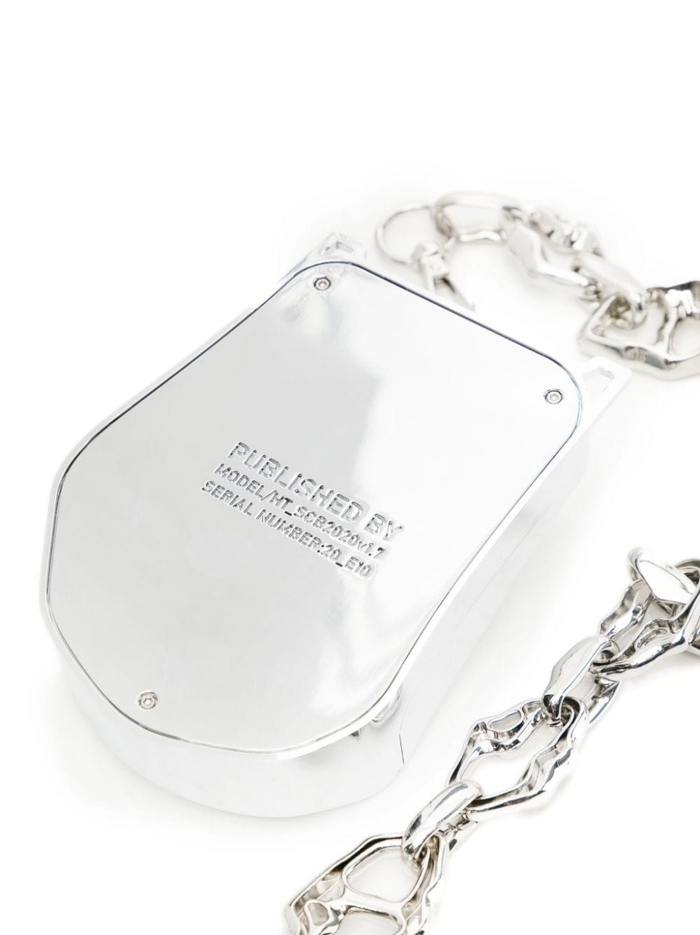 Chrome logo-engraved crossbody bag - 4