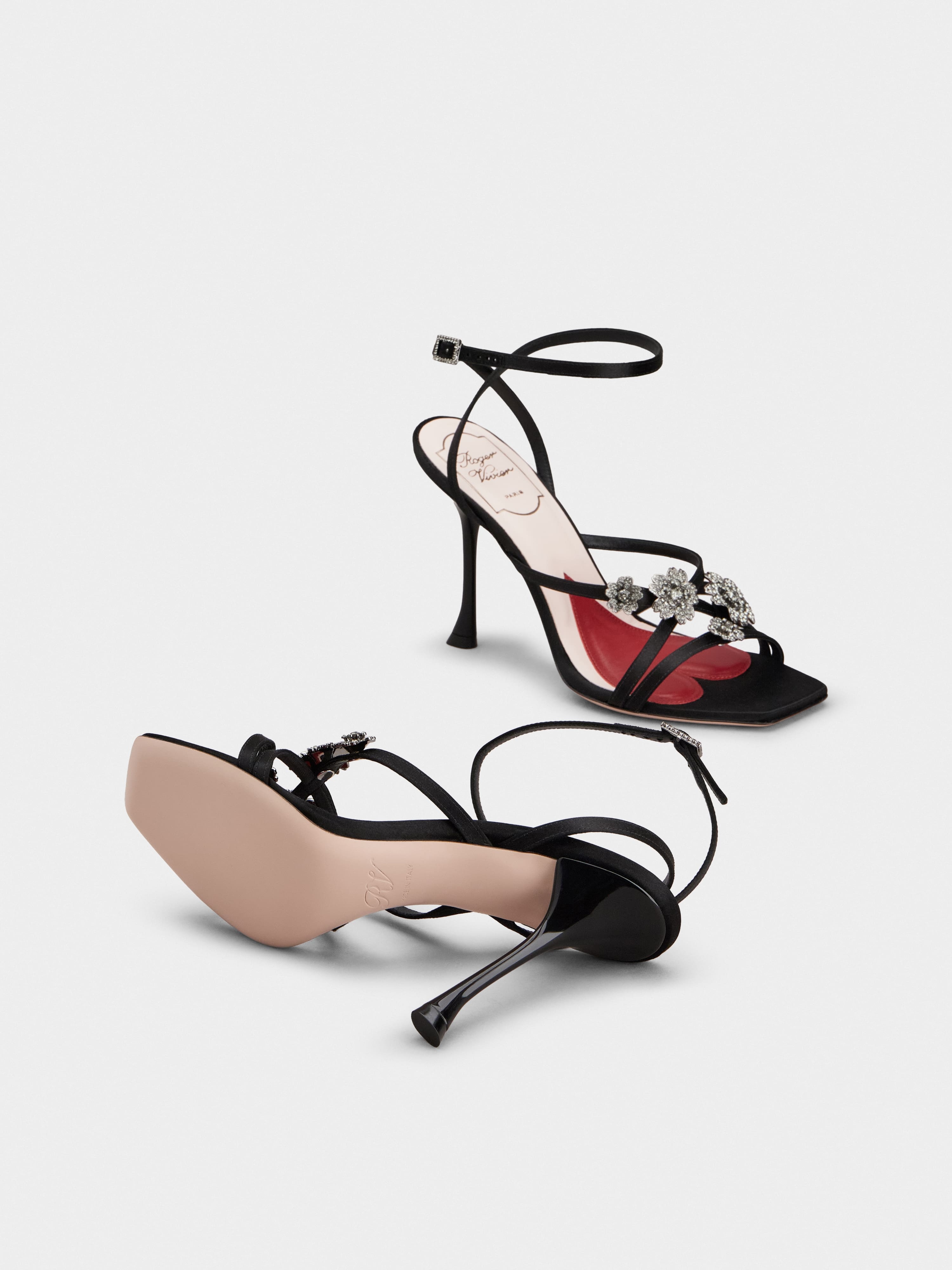 Efflorescence Sandals in satin - 6