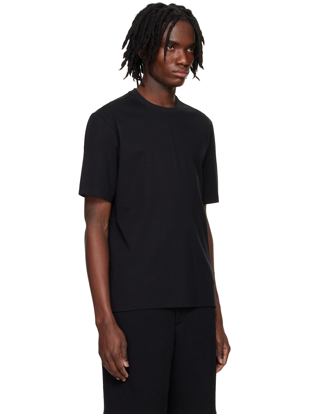 Black Embroidered Logo T-shirt - 2