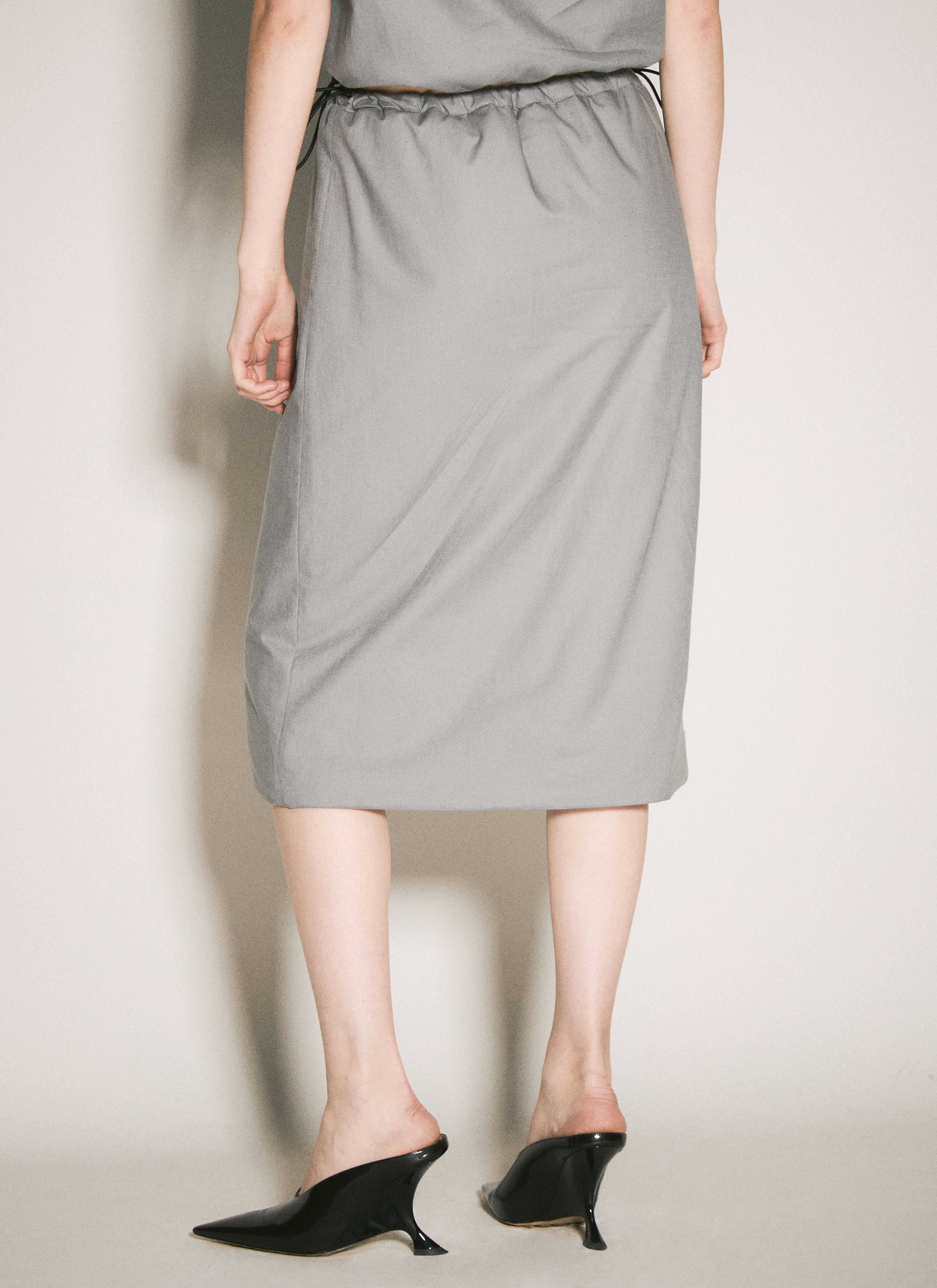 スカート BALENCIAGA Women Skirts 834169 TSVC9 1300 HEATHER GREY Balenciaga Shoe Bag Skirt in Balenciaga Grey | FWRD