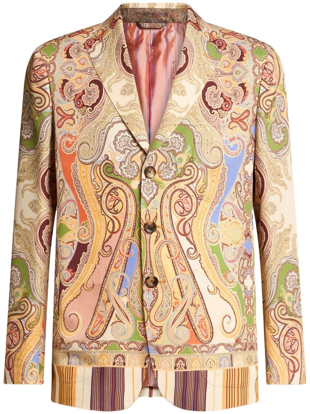 paisley-print blazer - 1