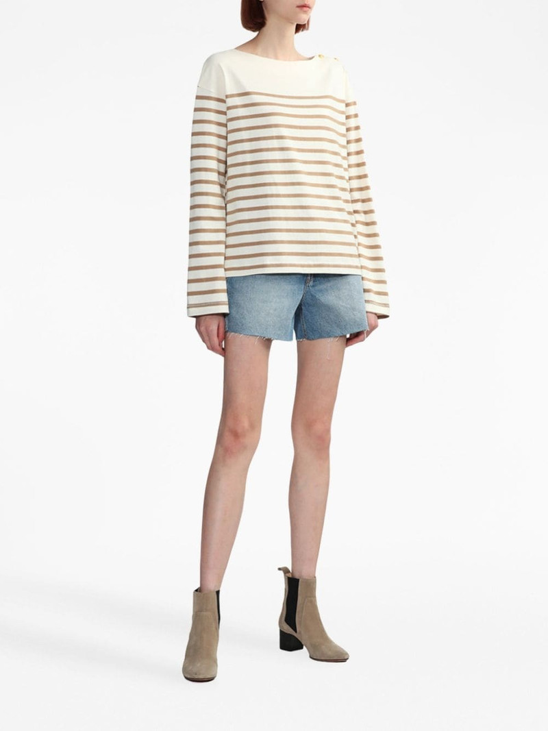 rag & bone Bardot striped long-sleeve top outlook