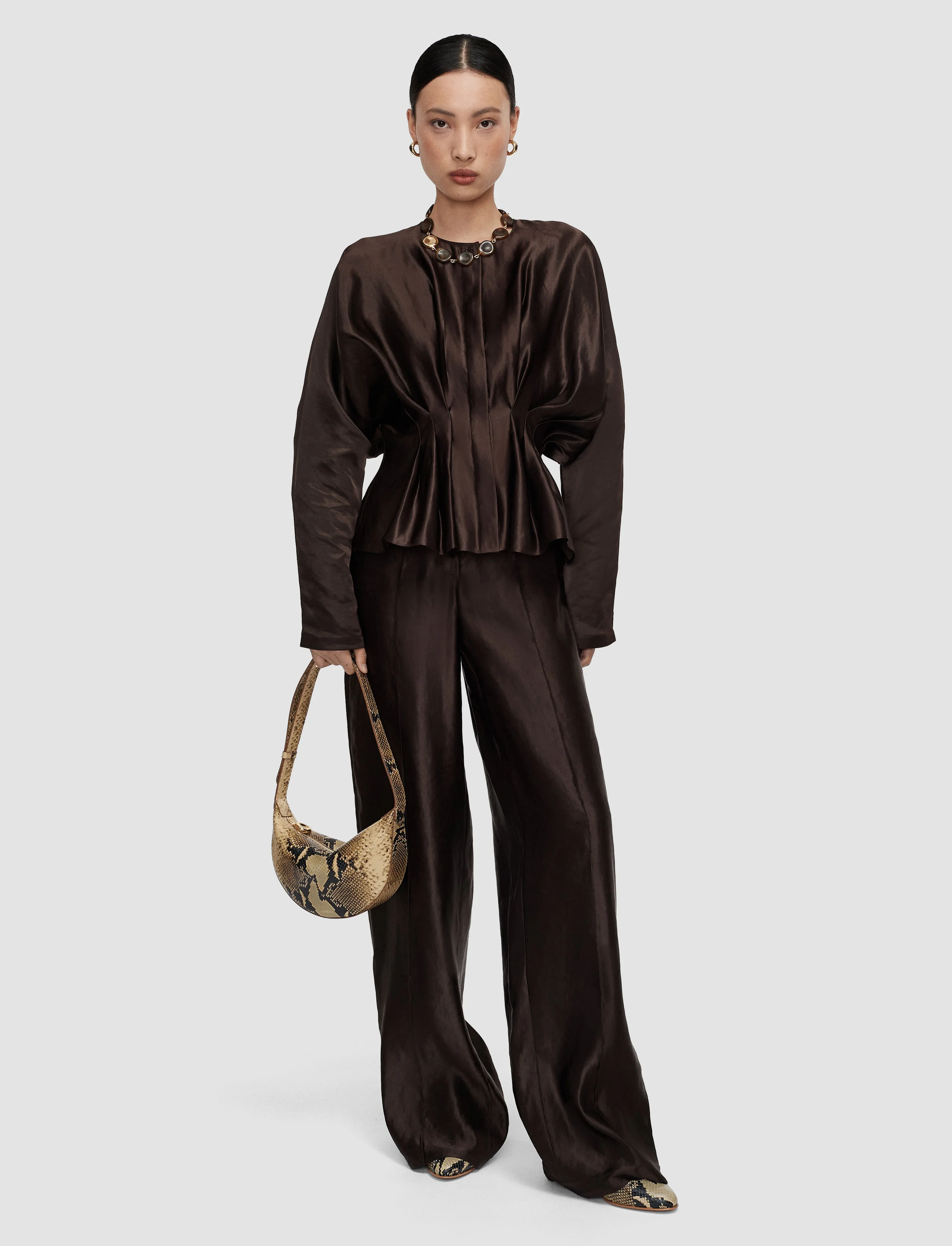 Eris Silk Linen Blend Blouse - 1
