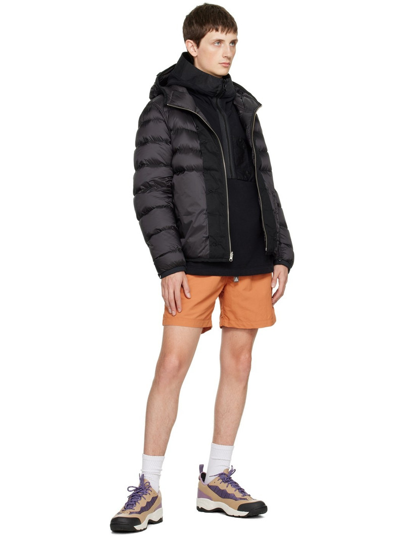 Black Hooded Reversible Down Jacket 5
