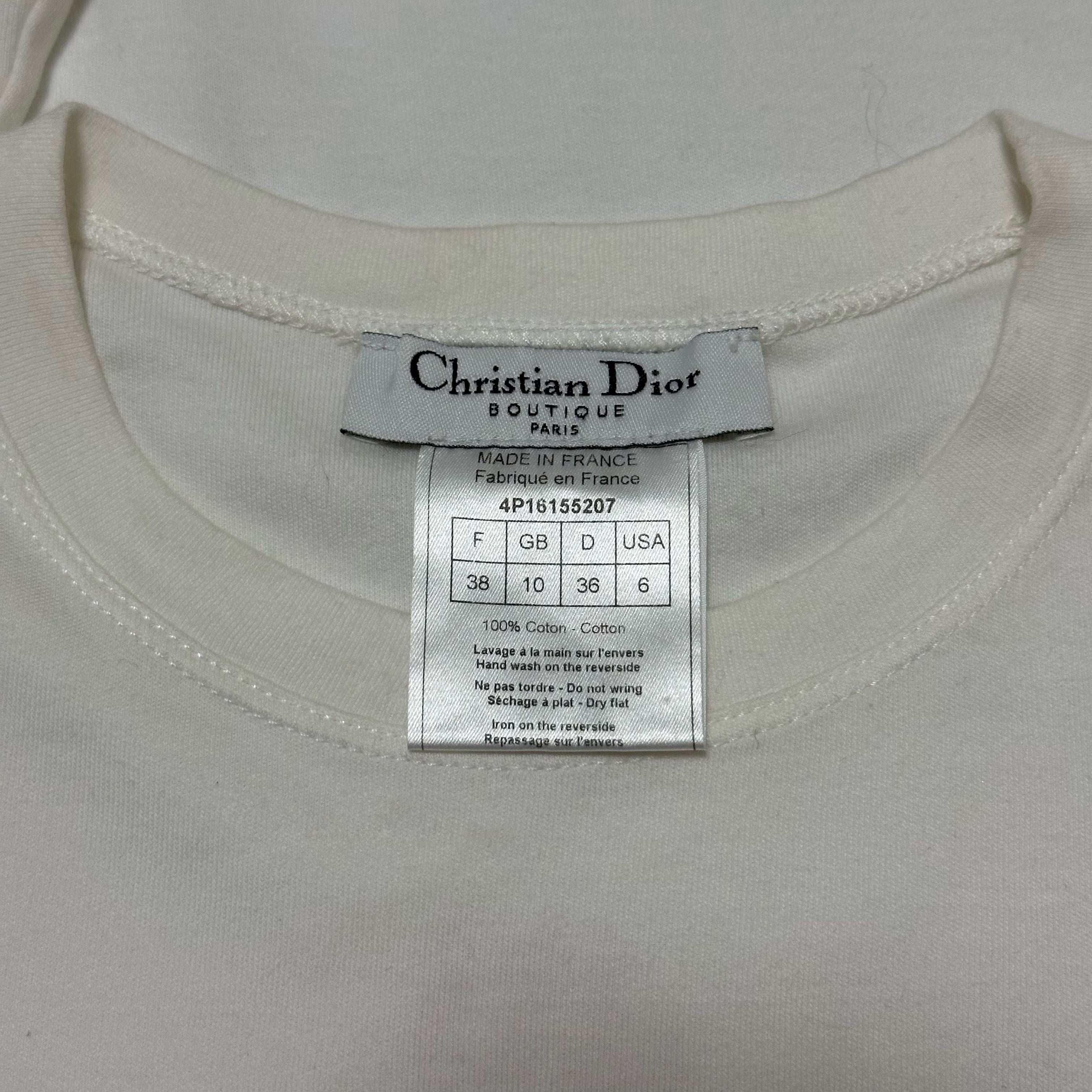 CHRISTIAN DIOR Spring Summer 2004 Trotter "J'ADORE DIOR" Logo T-Shirt - 5