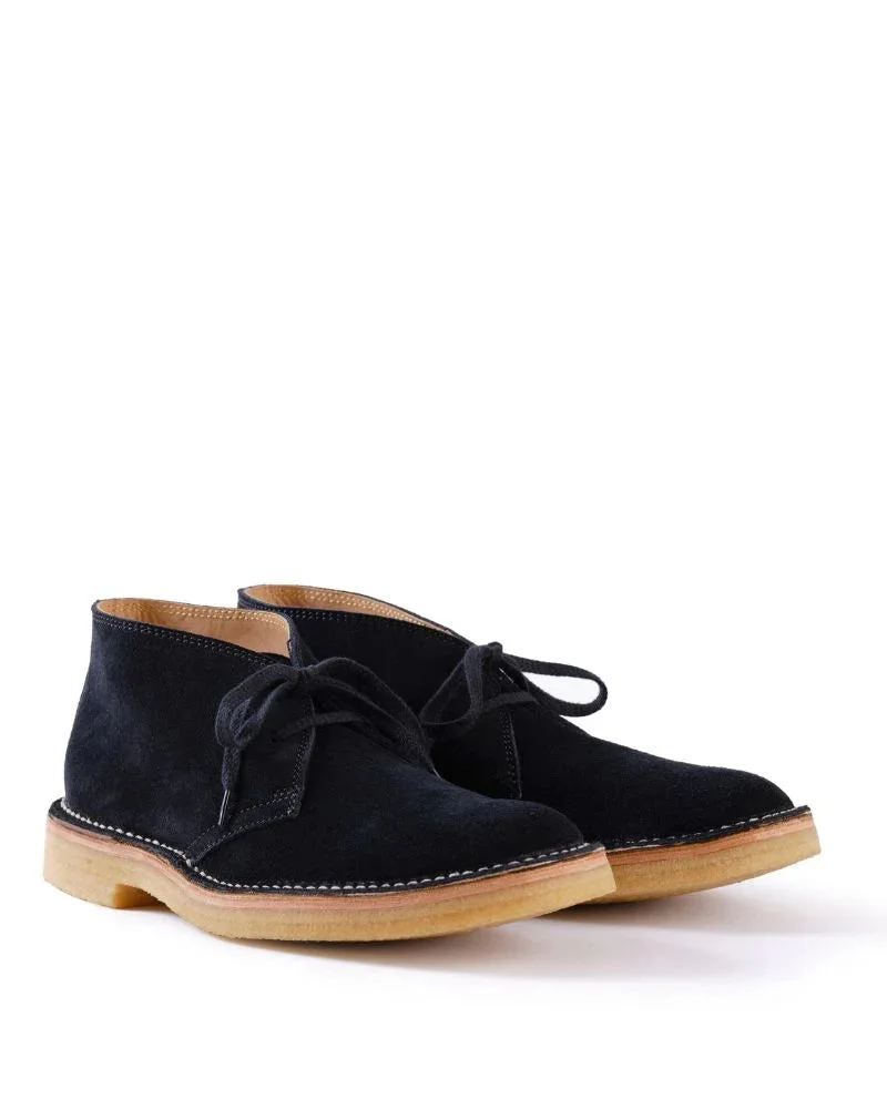 LK-019 Military Desert Boot Japanese Suede Black - 1
