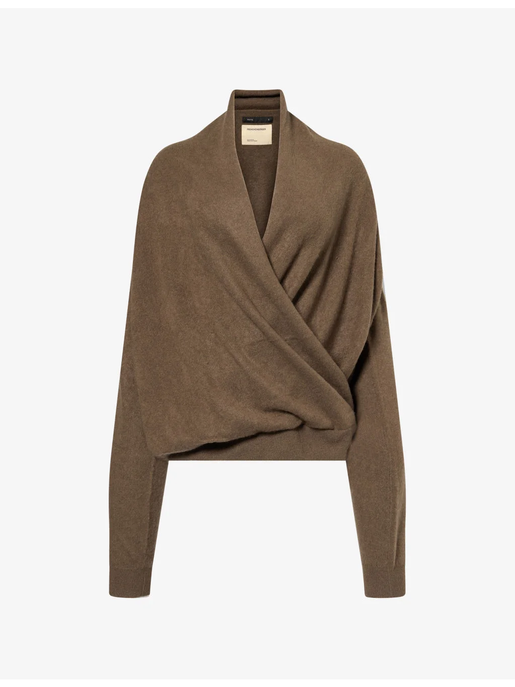 Cross Draped Cashmere Jumper - 1
