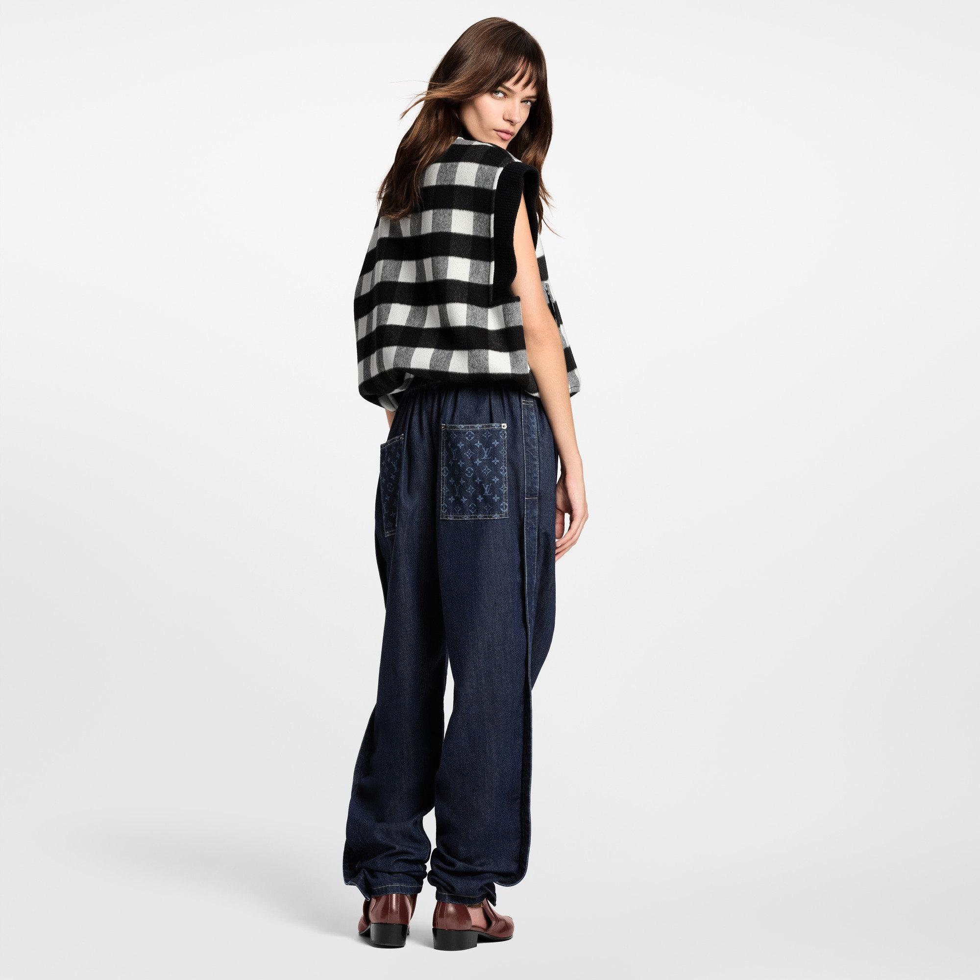 Denim Carrot Pants - 5