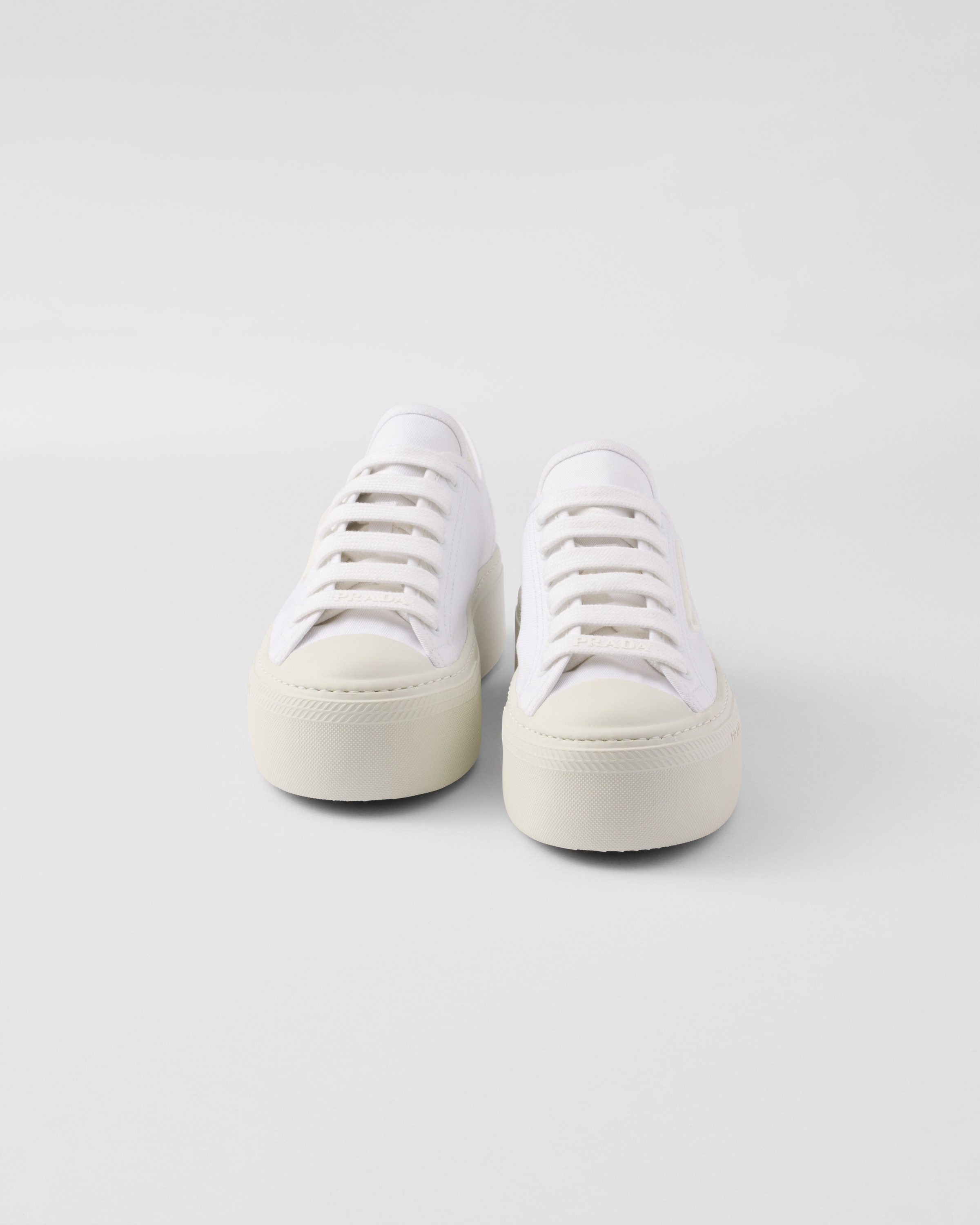 Laced fabric sneakers - 6