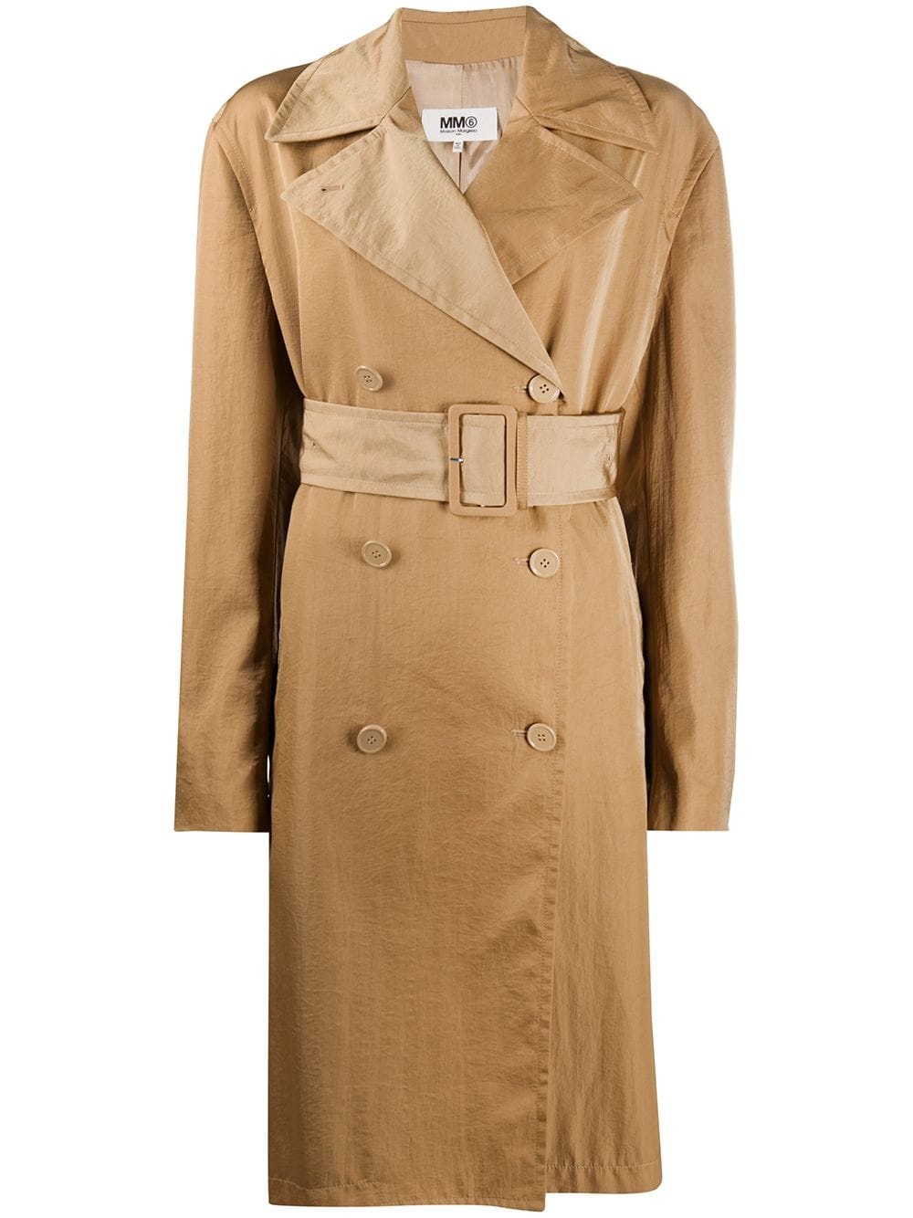 belted trench coat - 1