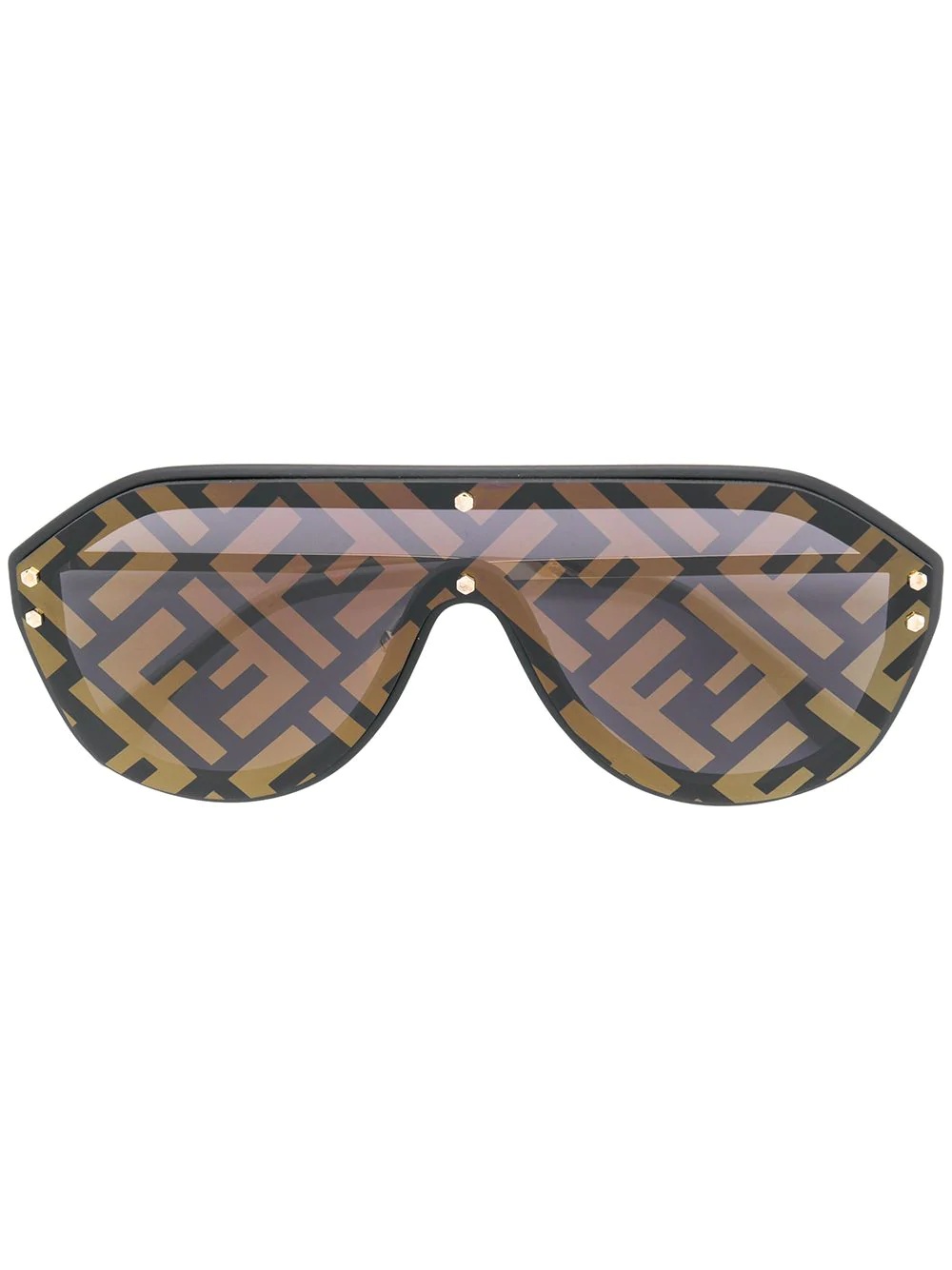 aviator FF print sunglasses - 1