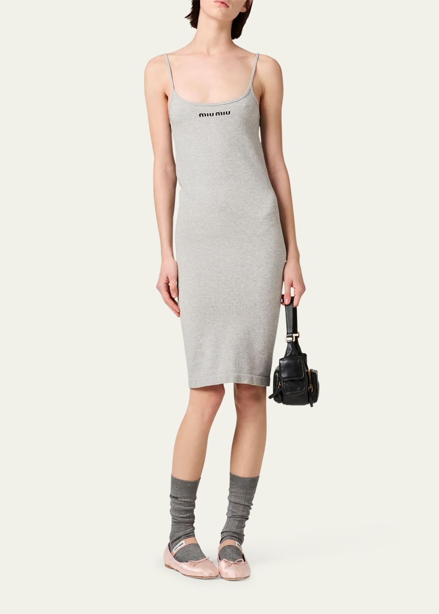 Knee Length Tank Top Dress - 2