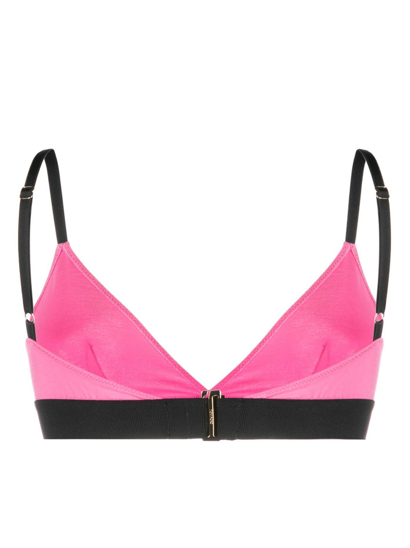 TOM FORD Pink Logo Underband Triangle Bra outlook