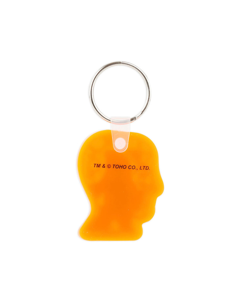 Brain Dead x Godzilla Hedorah Logohead Keychain - Clear Orange 3