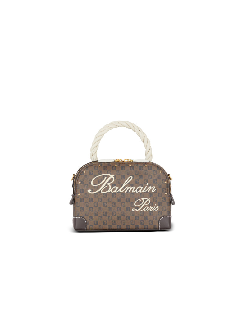 Monogram canvas and leather make up bag 1