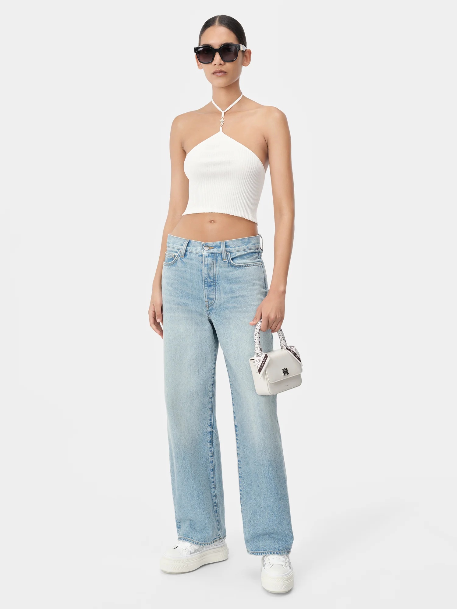 WOMEN'S AMIRI STACKED HALTER TOP - 2