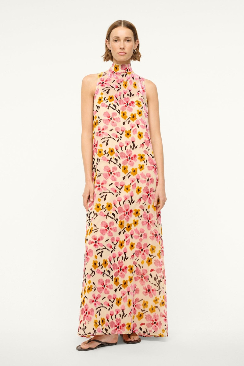 STAUD STAUD ALBEE DRESS BLOSSOM FLORAL TAPESTRY outlook