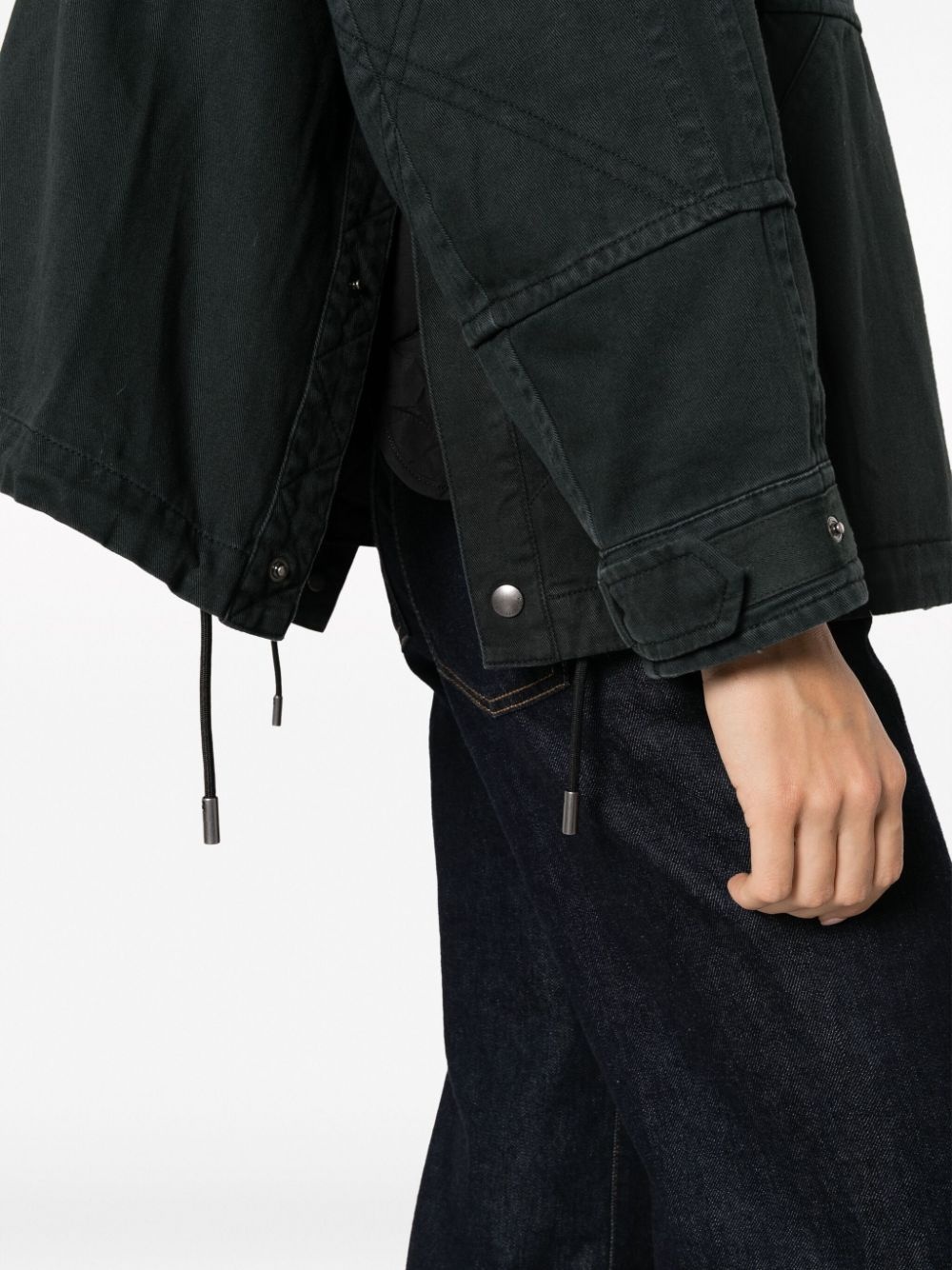 detachable-hood padded parka - 5