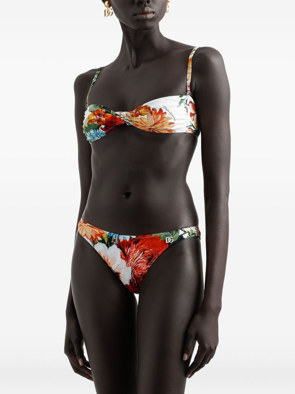 floral-print swimsuit - 2