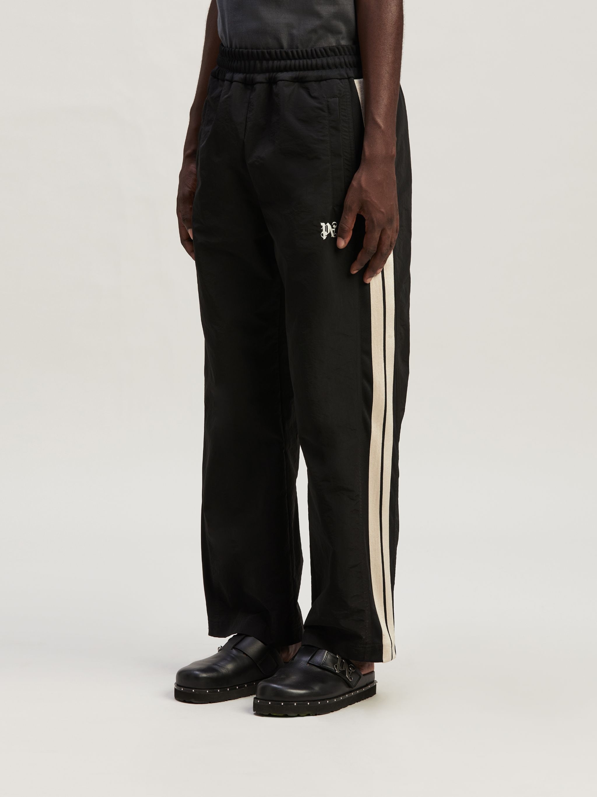 Nylon Track Joggers in black - Palm Angels® Official