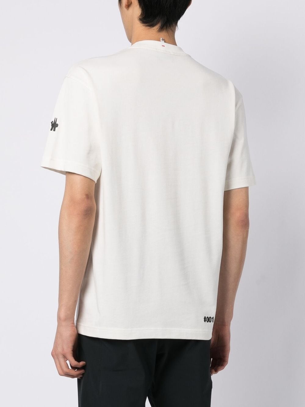 logo-stamp cotton T-shirt - 4