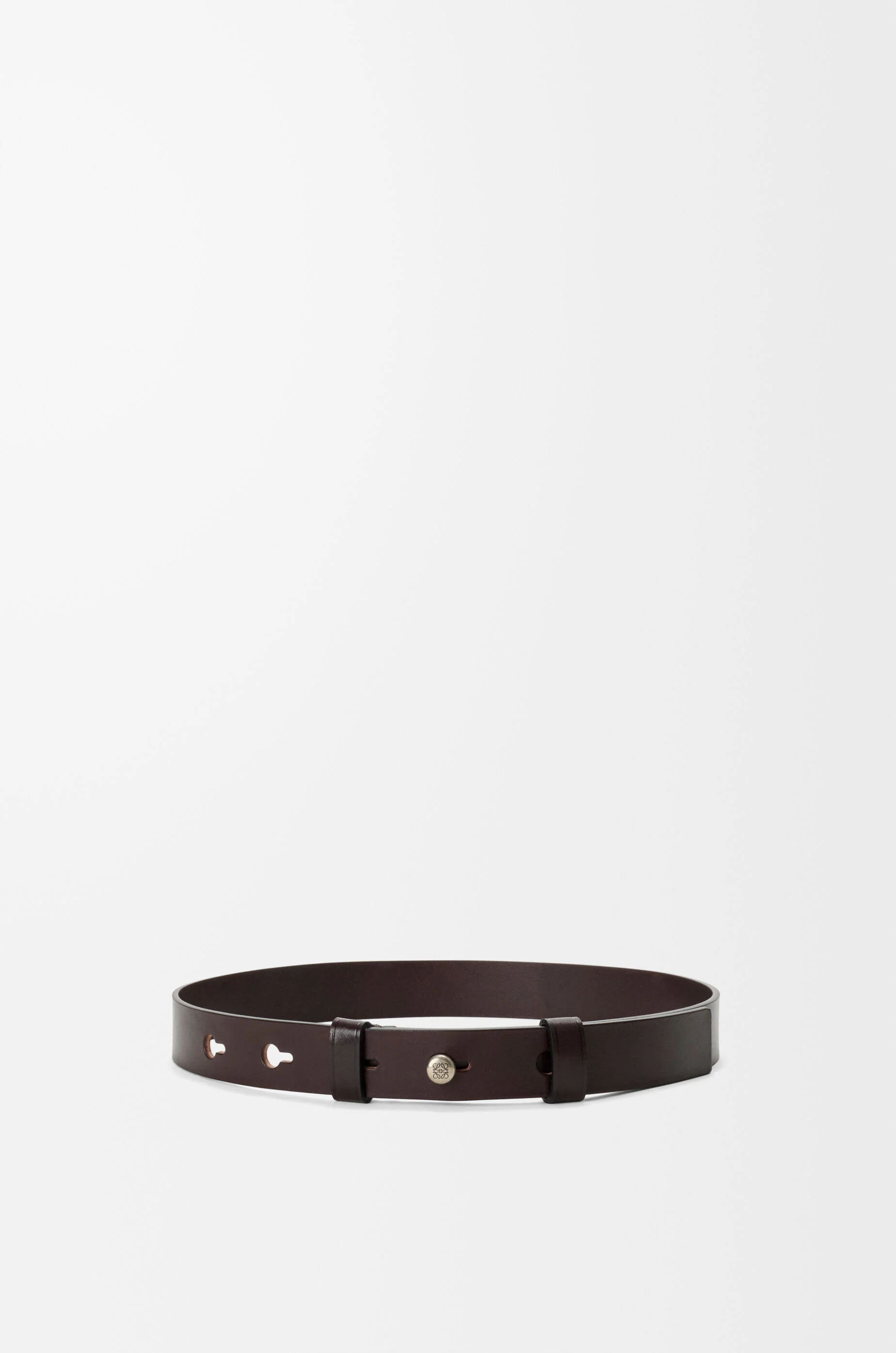 Pebble belt in smooth calfskin - 1