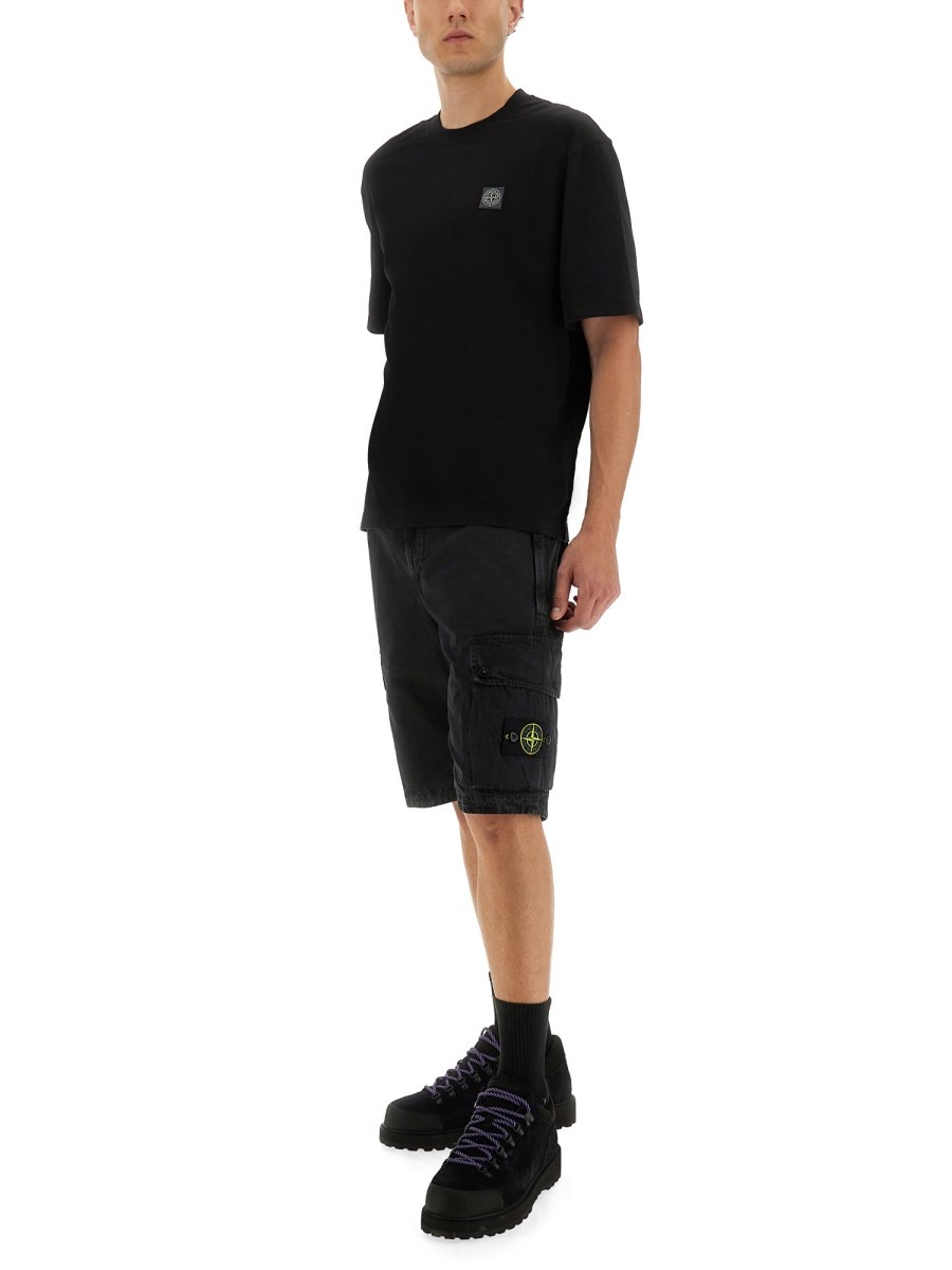 ORGANIC COTTON T-SHIRT WITH COMPASS PATCH - 2