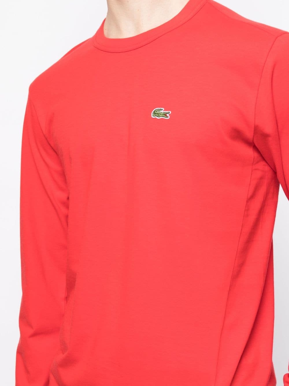 x Lacoste asymmetric cotton T-shirt - 5