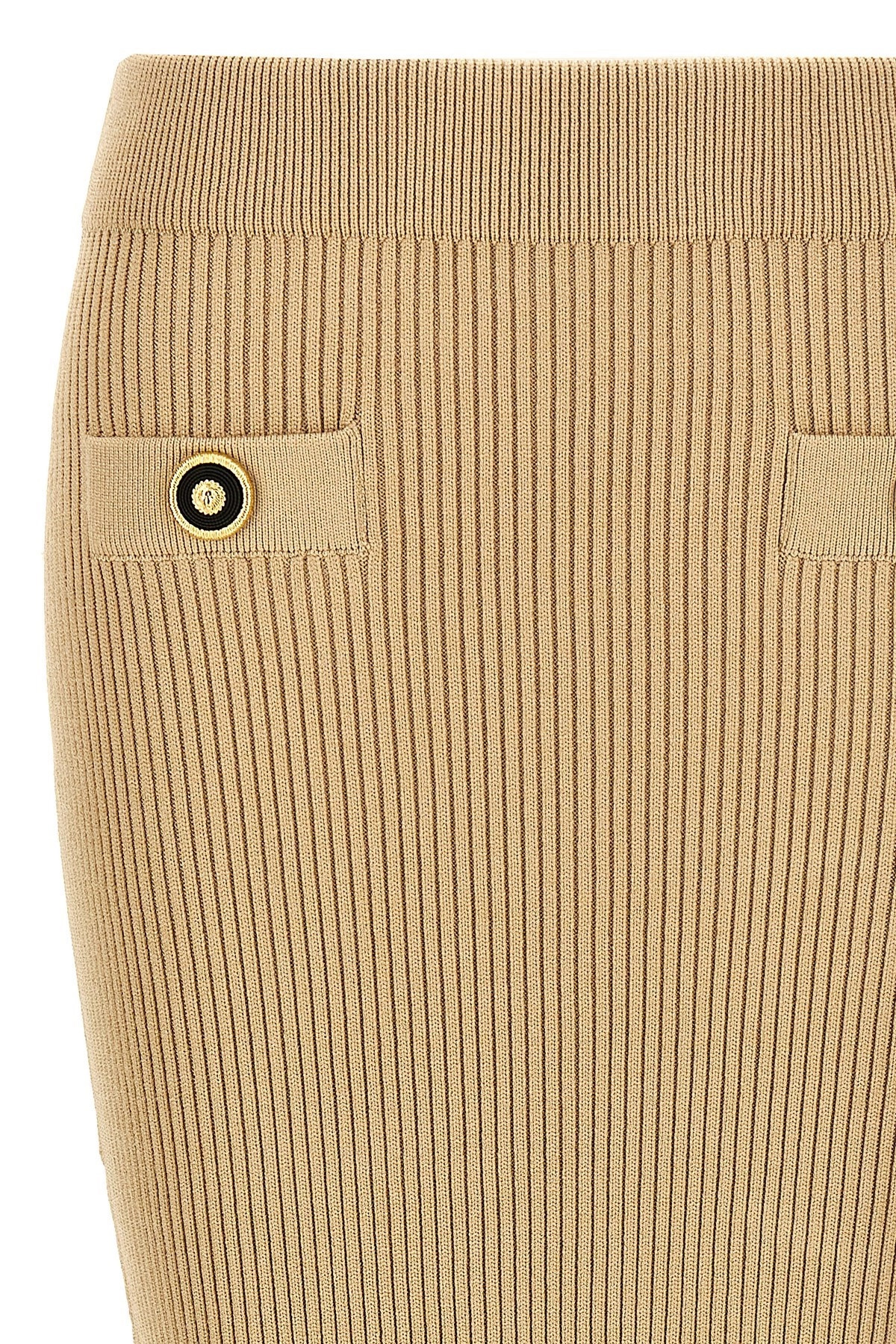 Ribbed midi skirt - 4