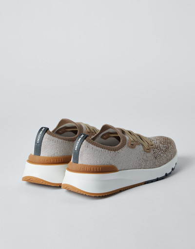 Brunello Cucinelli Cotton chiné knit runners outlook