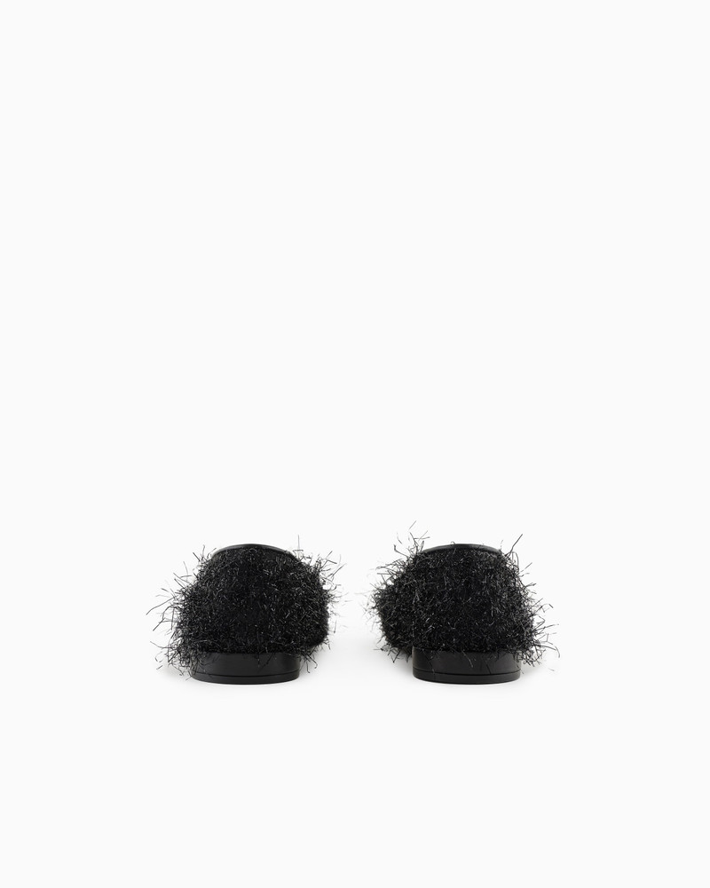 GIORGIO ARMANI GIORGIO ARMANI X 10 CORSO COMO FAUX-FUR FABRIC BALLERINAS outlook