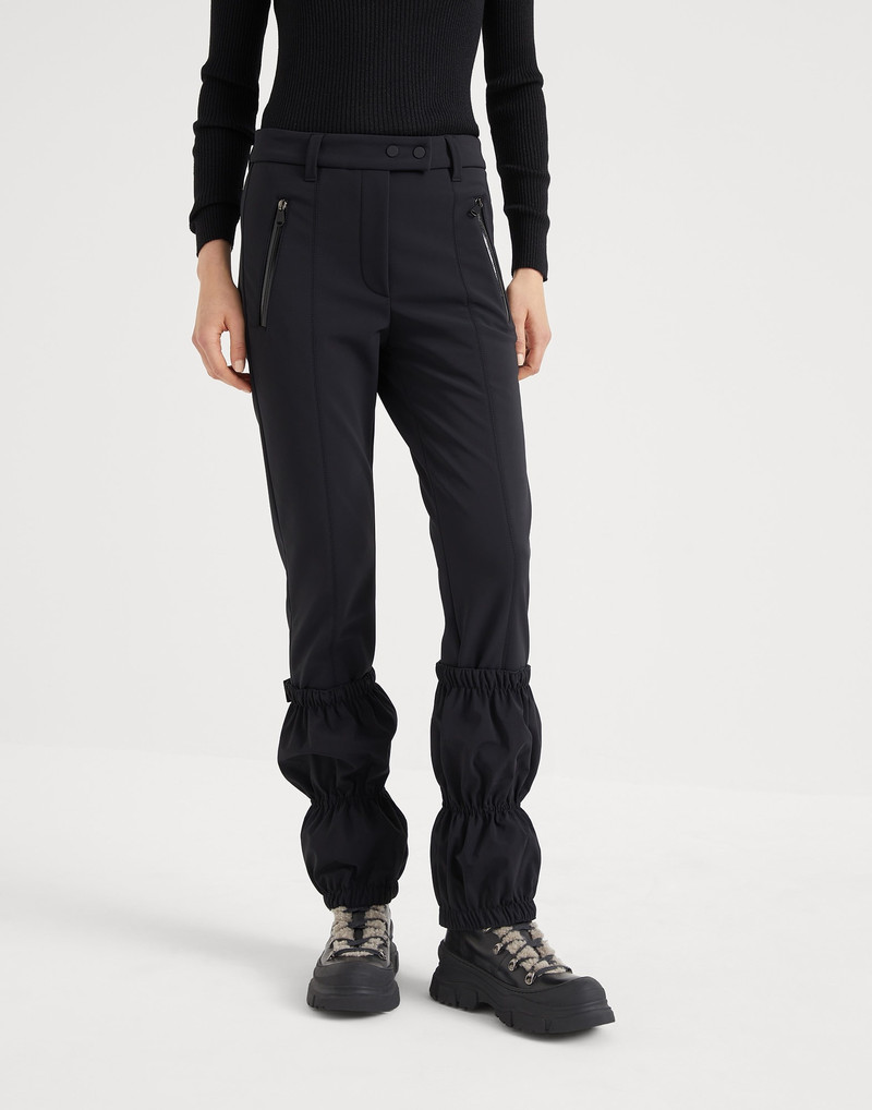 Bonded techno fabric mountain trousers with stirrups and detachable gaiters 1