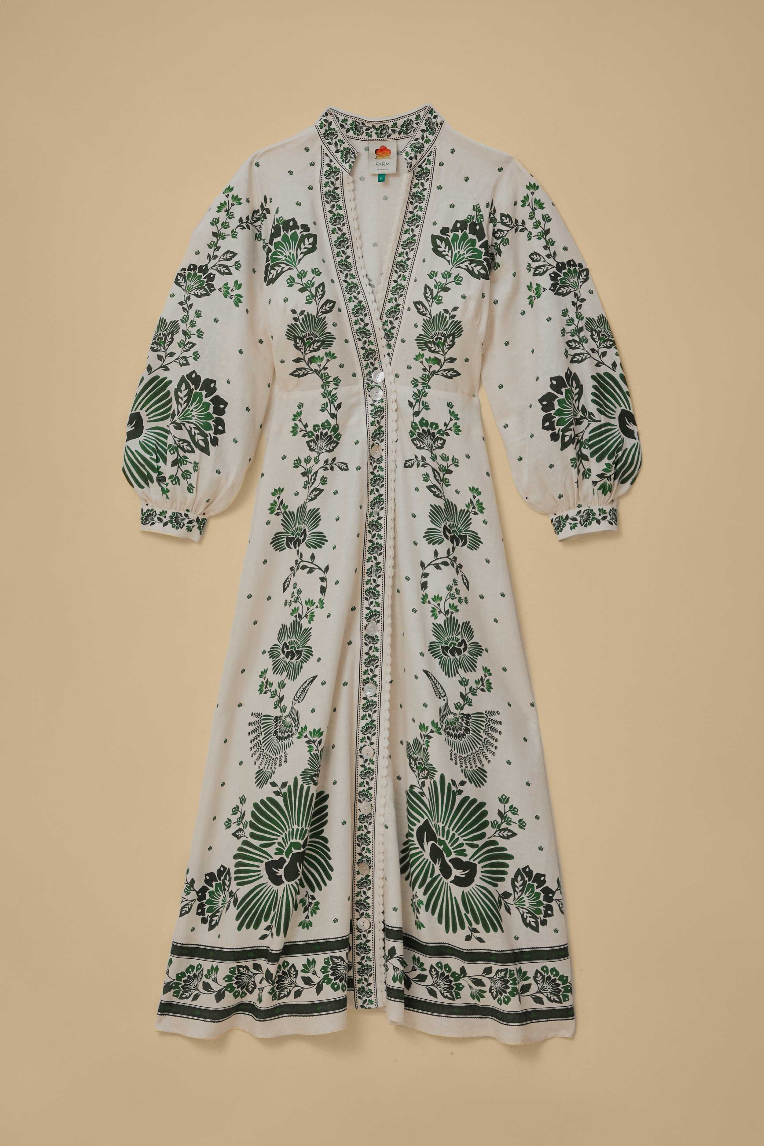 Forest Soul Off-White Maxi Dress - 8