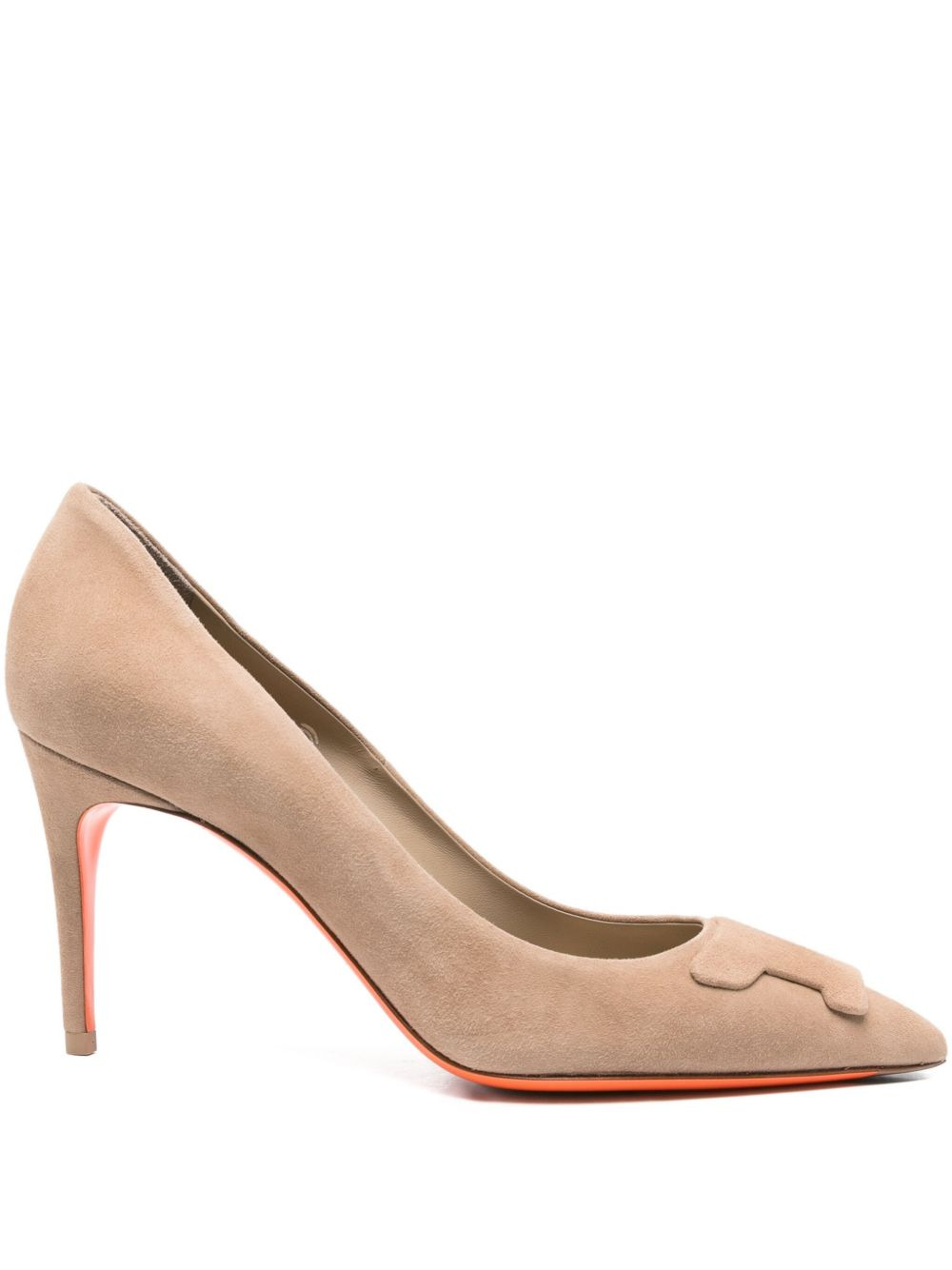 85mm suede stiletto pumps - 1