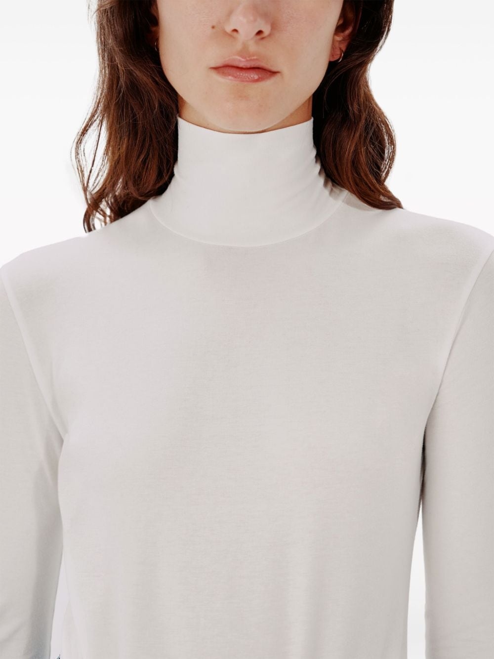 roll-neck long-sleeve bodysuit - 6