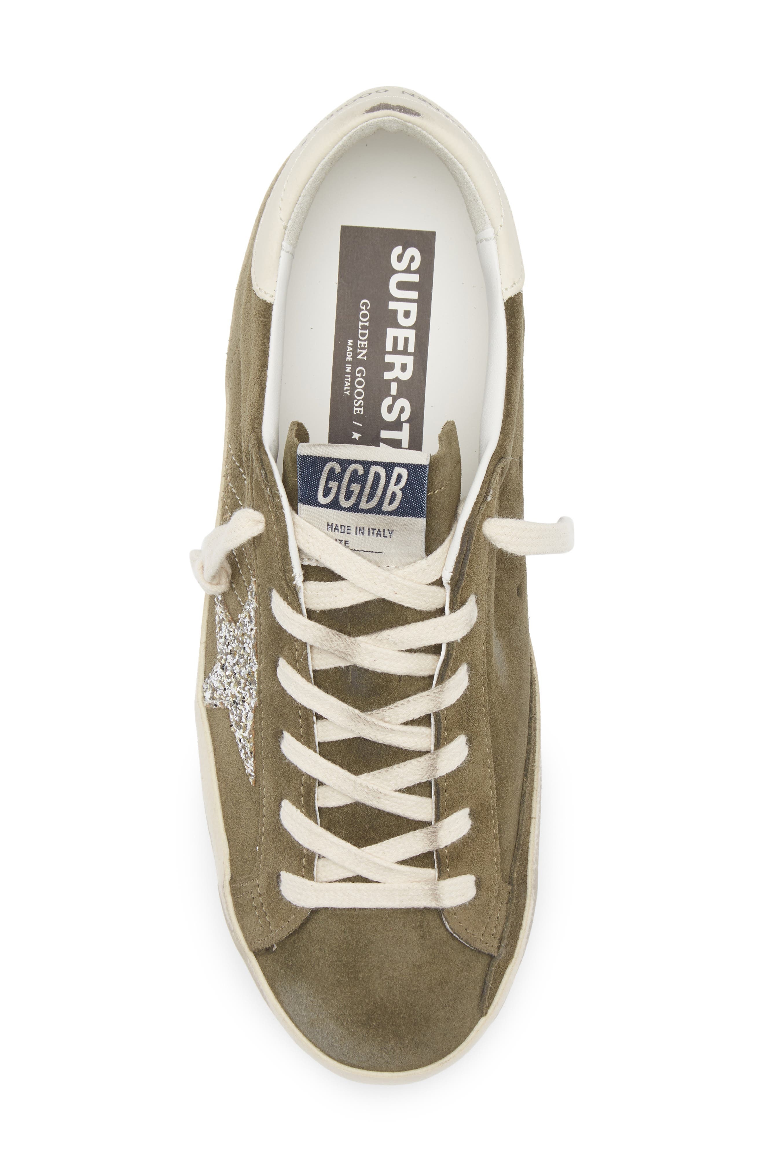 Golden Goose Super-Star Low Top Sneaker in Olive Night/Cream at Nordstrom - 5