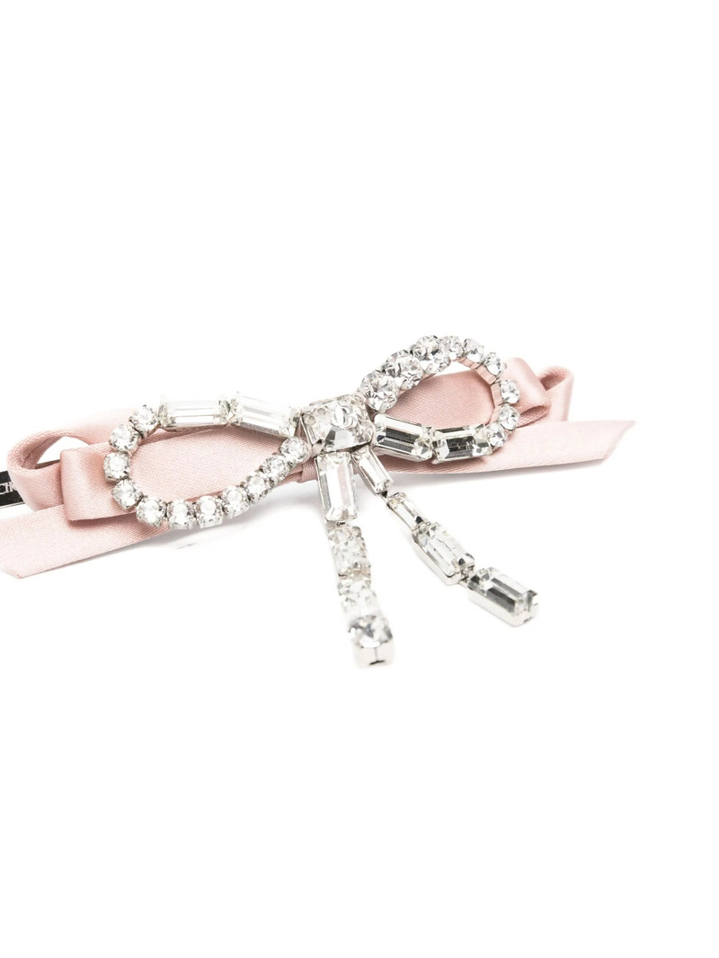 JIMMY CHOO Jimmy Choo Crystal-bow Hair Clip outlook