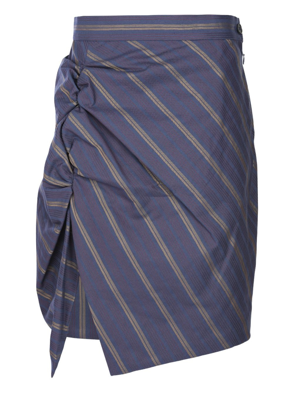 striped gathered midi skirt - 2