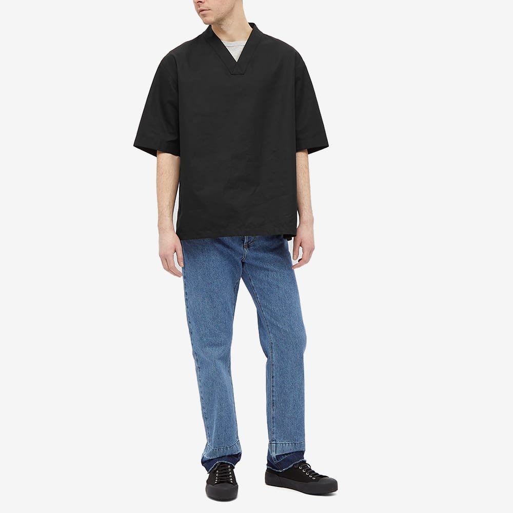 Jil Sander Short Sleeve Shawl Collar Overshirt - 5