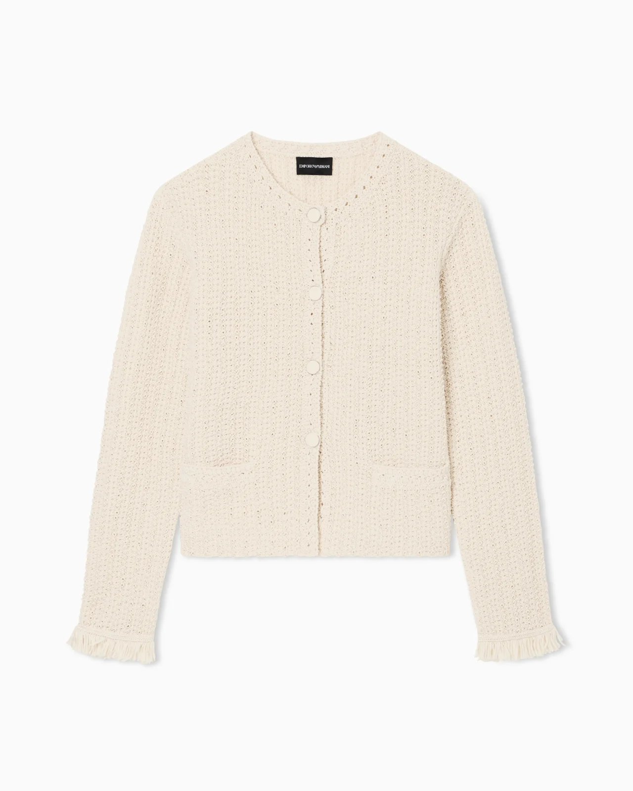 CHECKED JACKET WITH FRINGES - 1