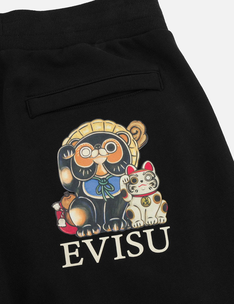 Tanuki Print Straight Fit Sweatpants 10