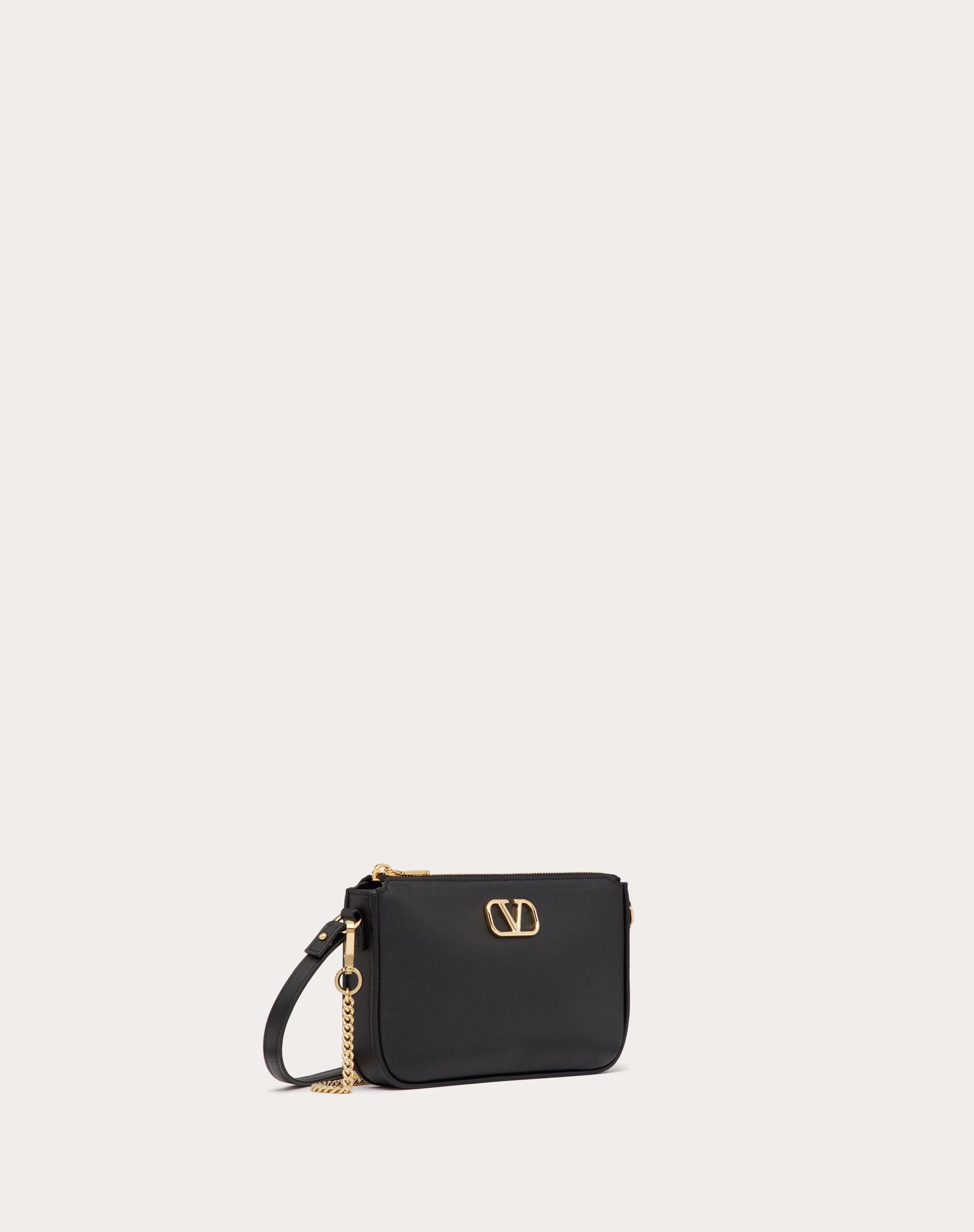 MINI VLOGO SIGNATURE CALFSKIN CROSSBODY BAG - 3