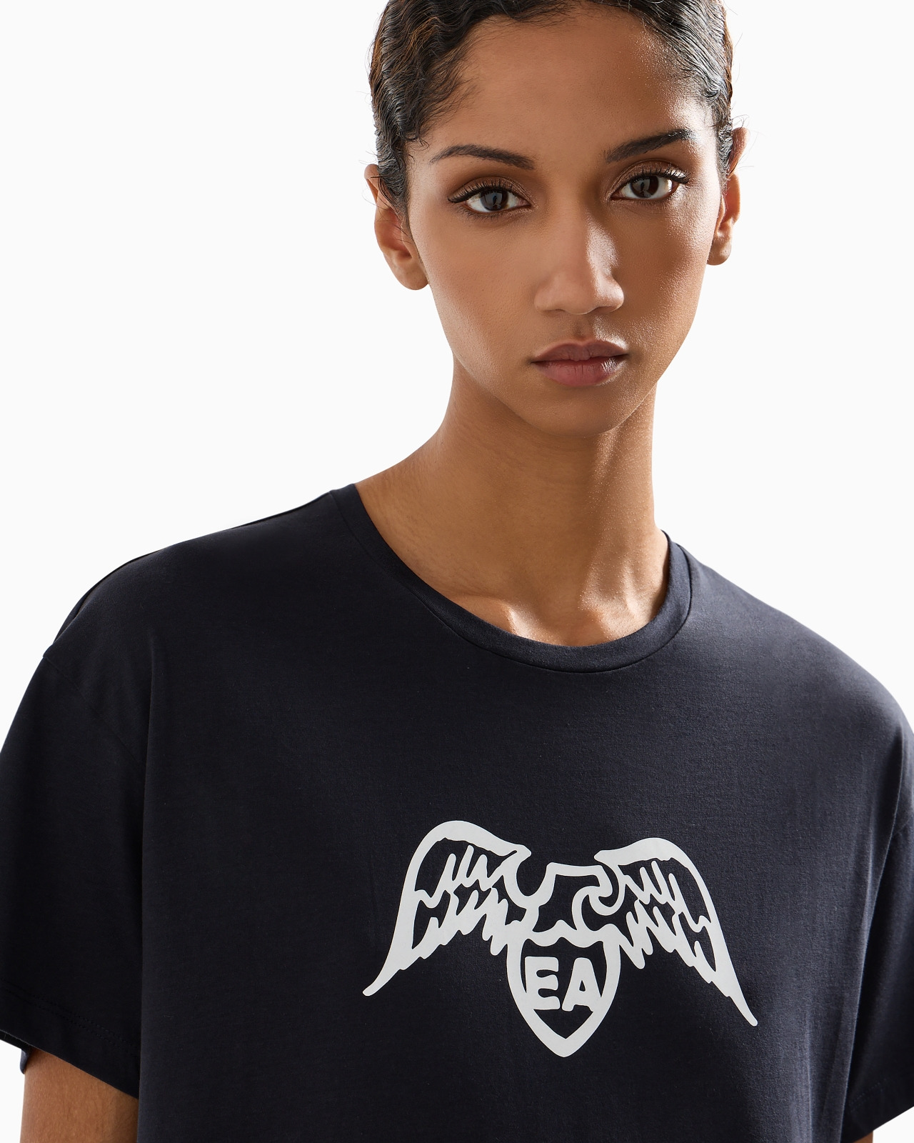 Pima T-shirt with eagle logo - 5