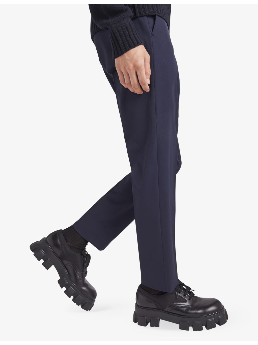 Slim-fit straight-leg woven trousers - 3