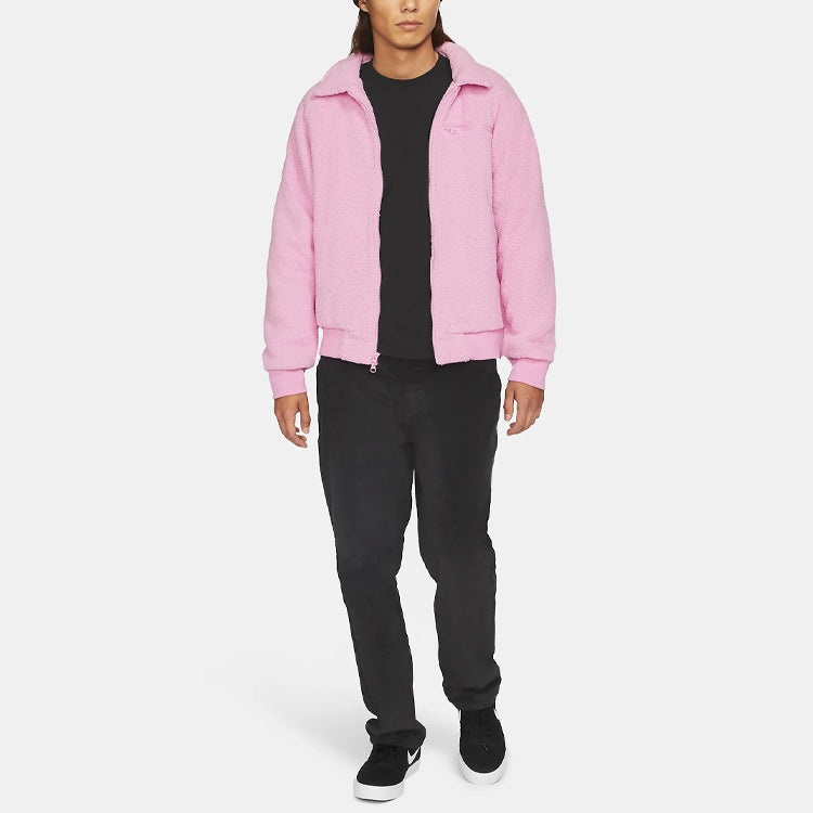 Nike SB Sherpa Solid Color Sports Skateboard Jacket Pink CK5286-629 - 3