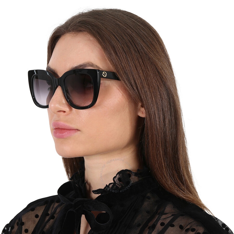 GUCCI GG0163SN 003 51-22 140 S Sunglasses Gucci Web GG0163SN-003 889652385891 Sunglasses Woman | Shop  main image 2