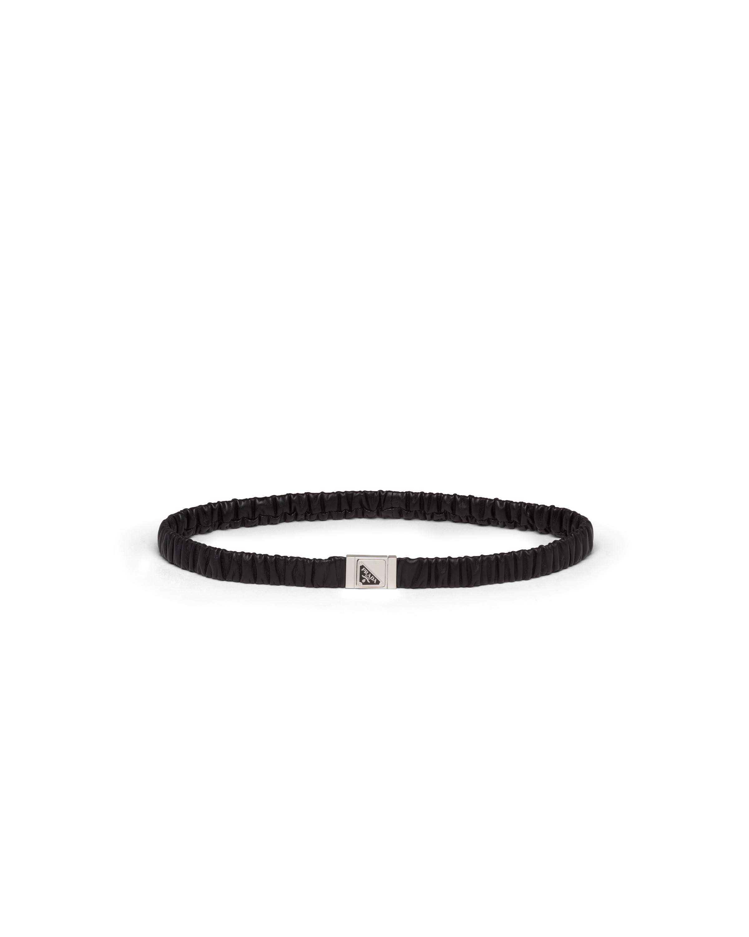 Elasticized nappa leather belt - 1